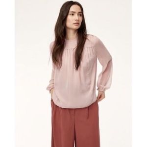 Aritzia Wilfred Lourdes Blouse Light Pink / Camille